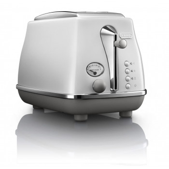 CTOC2003W Delonghi Icona Capitals 2 Slice Toaster - Sydney White 